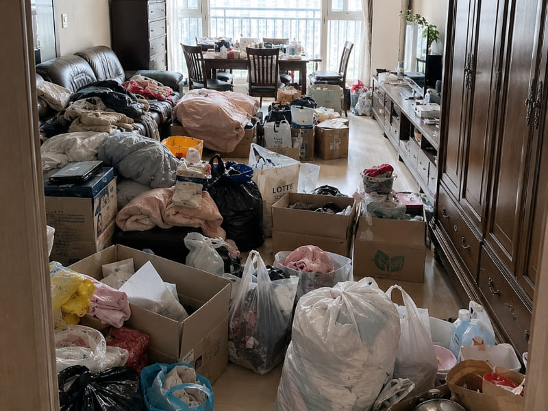 물품량에 따라 달라지는 대구집정리 비용 산정 현장
